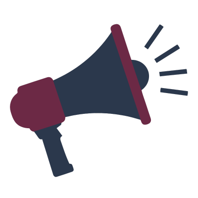 an icon of a megaphone